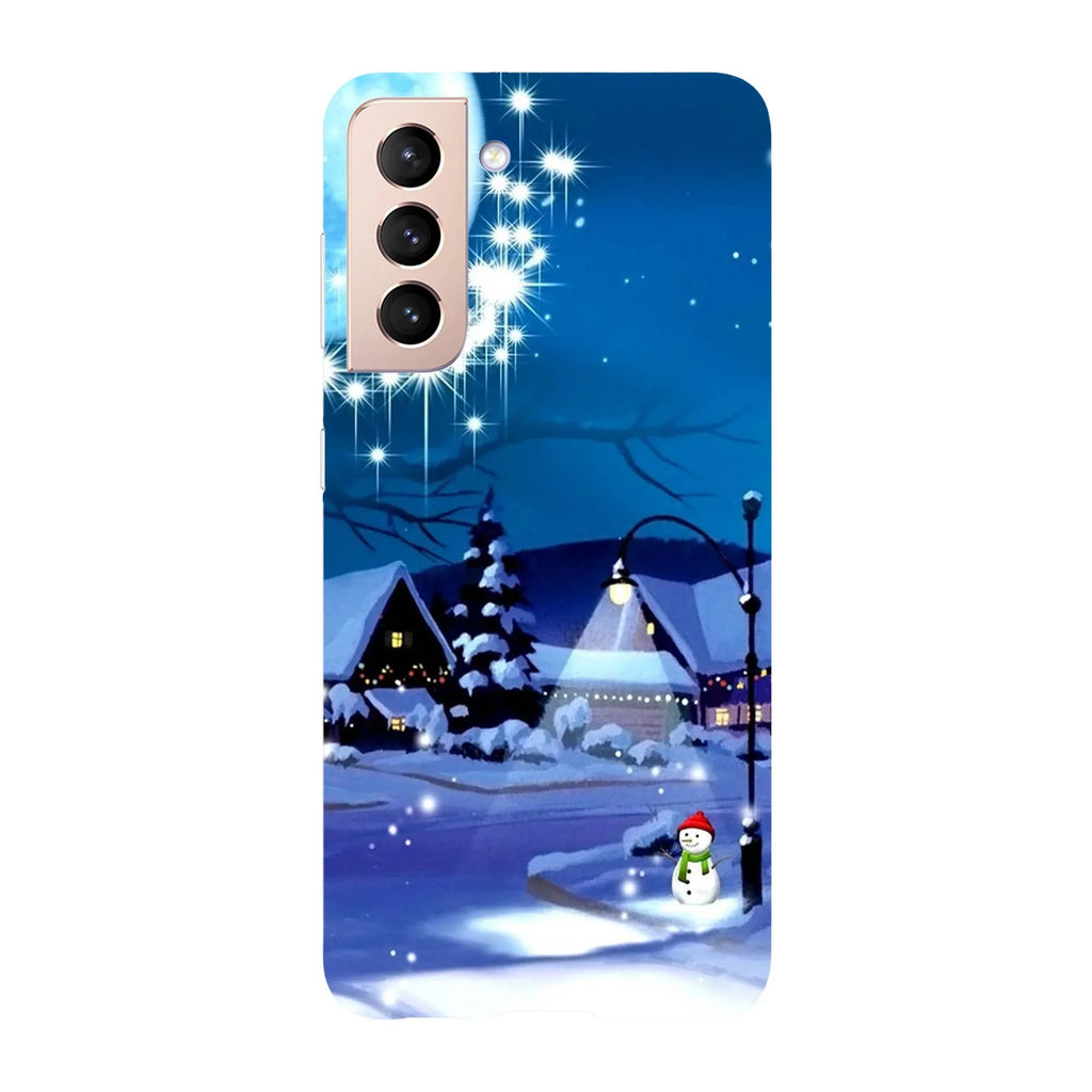 Husa Craciun compatibila cu Samsung Galaxy S22 Ultra model Christmas street, Silicon, TPU, Viceversa - Viceversa