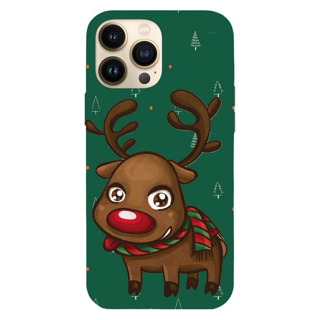 Husa Craciun compatibila cu Apple iPhone 15 Pro Max model Sweet Rudolf, Silicon, TPU, Viceversa - Viceversa