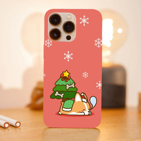 Husa Craciun compatibila cu Apple iPhone 15 Pro Max model Kawaii corgi Christmas, Silicon, TPU, Viceversa - Viceversa