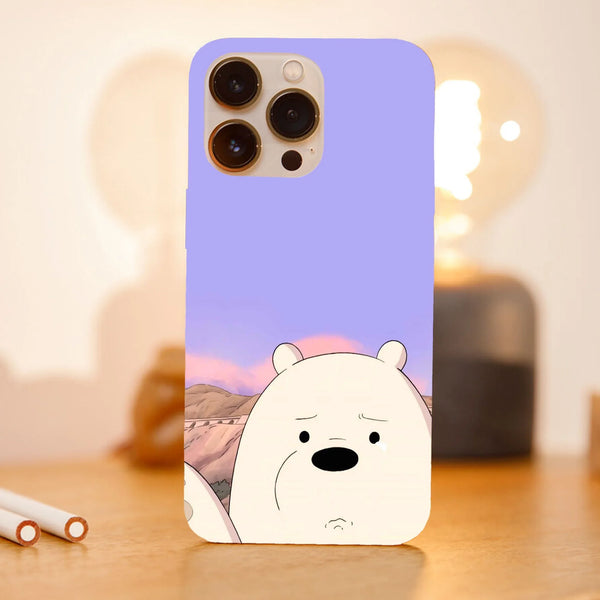 Husa compatibila cu Apple iPhone 15 Pro Max model Ice panda We Bare Bears, Silicon, TPU, Viceversa - Viceversa
