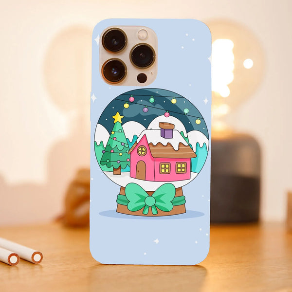 Husa Craciun compatibila cu Apple iPhone 15 Pro Max model Snow globe Gift, Silicon, TPU, Viceversa - Viceversa