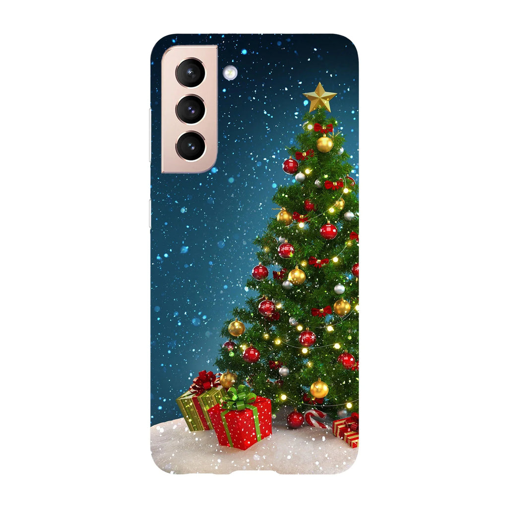 Husa Craciun compatibila cu Samsung Galaxy S22 Ultra model Christmas Tree, Silicon, TPU, Viceversa - Viceversa