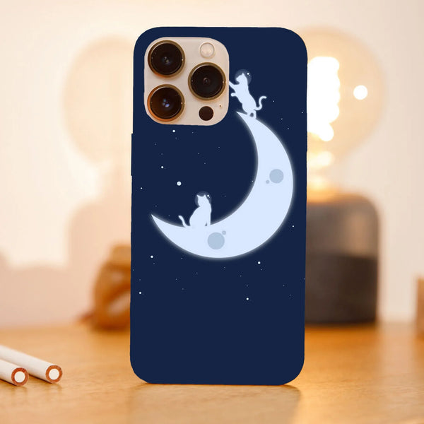 Husa compatibila cu Apple iPhone 15 Pro Max model Lunar cats, Silicon, TPU, Viceversa - Viceversa