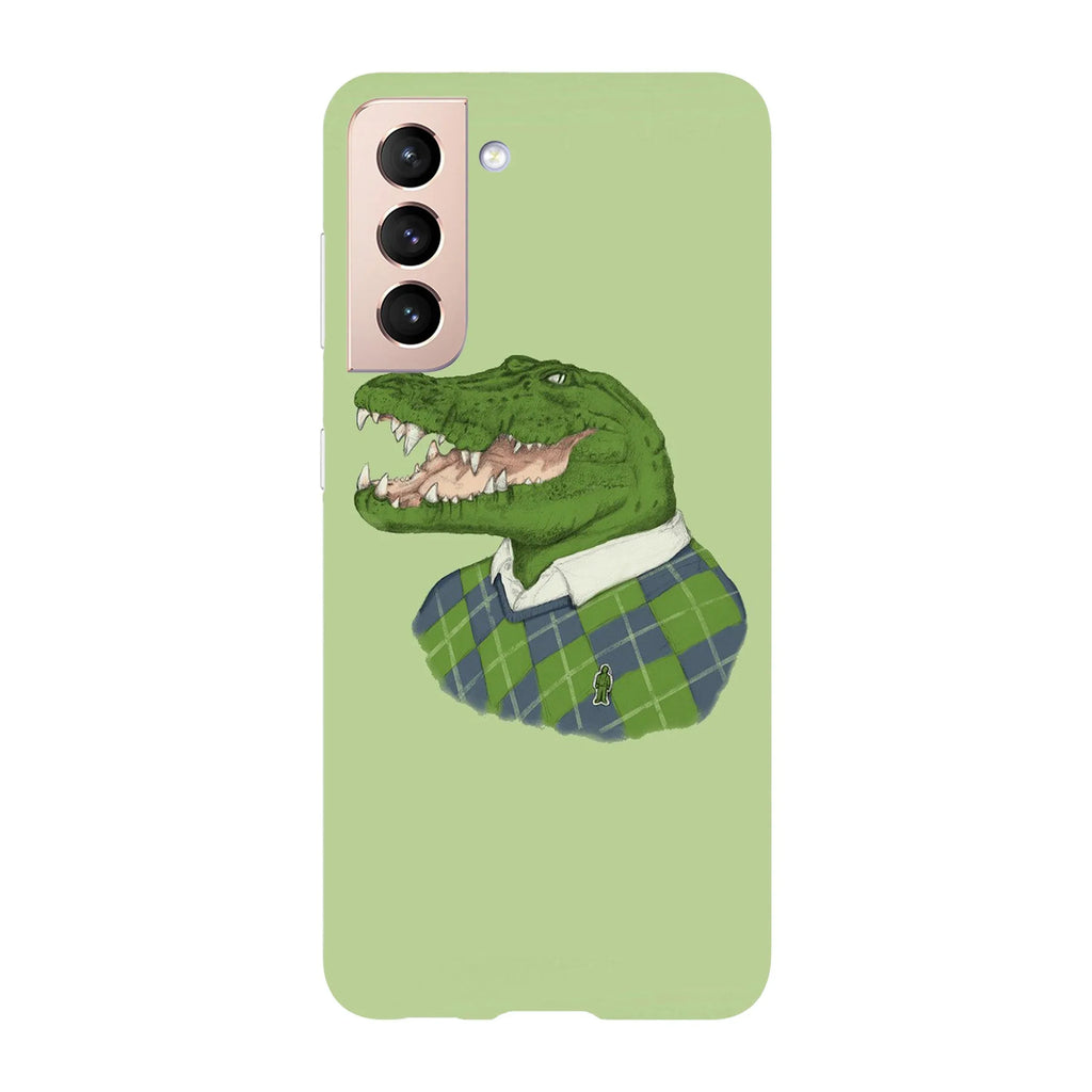 Husa compatibila cu Samsung Galaxy S22 Ultra model Mr. Crocodile, Silicon, TPU, Viceversa - Viceversa