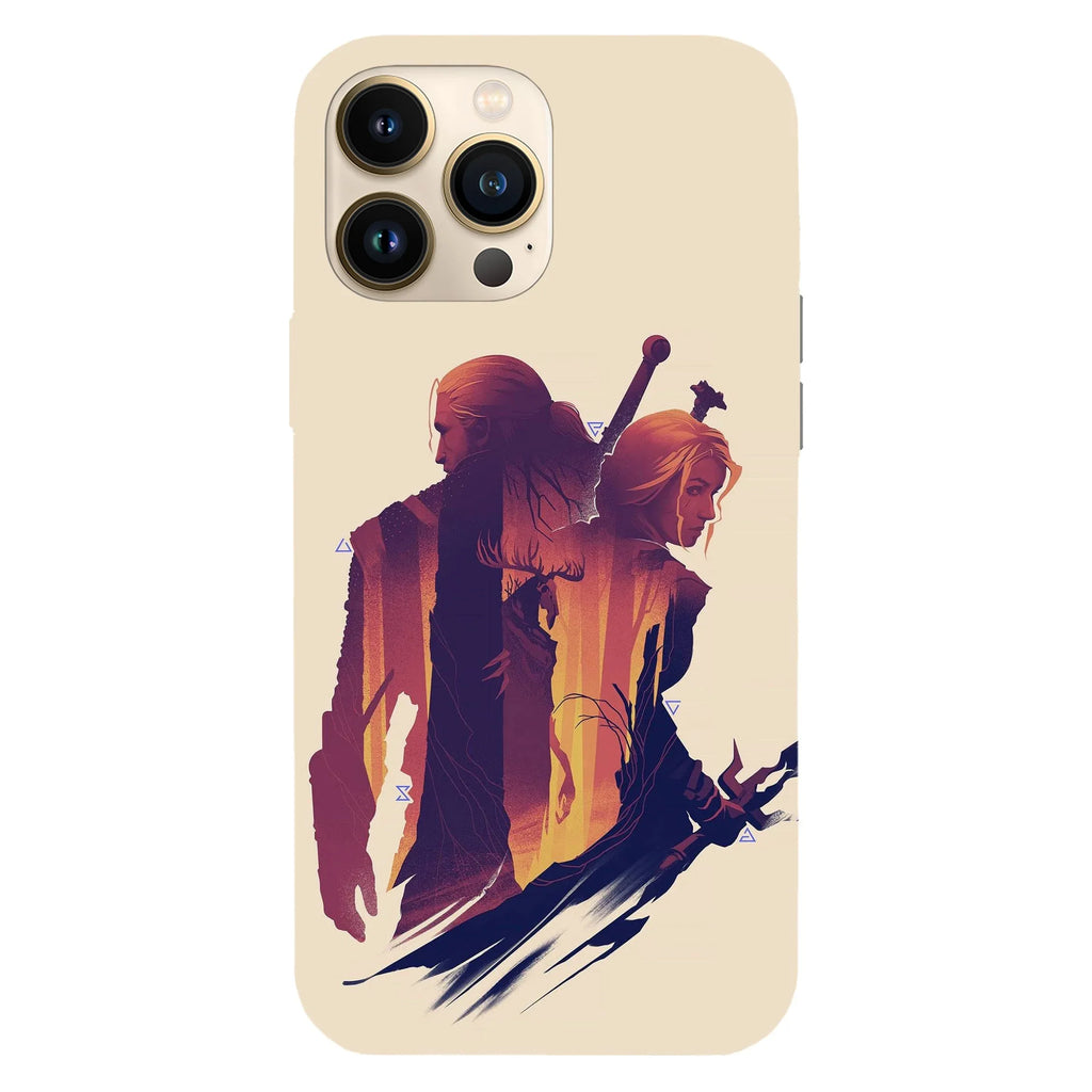 Husa telefon compatibila cu Apple iPhone 15, Viceversa, model Gerald x Ciri The Witcher, Silicon, TPU - Viceversa