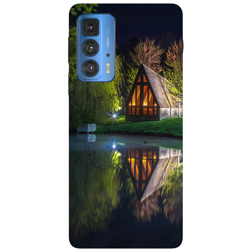 Husă din silicon Motorola G22 cu O g22 lake cottage