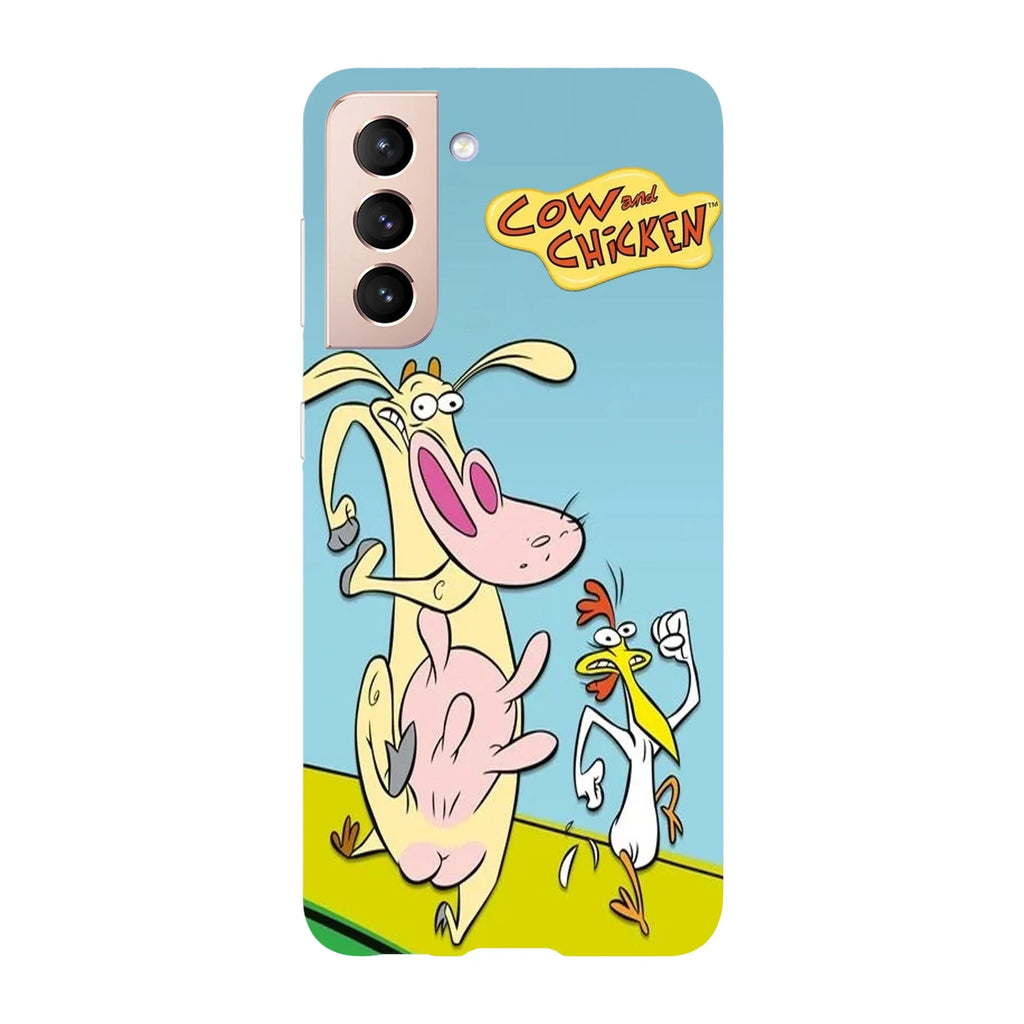 Husa compatibila cu Samsung Galaxy S22 Ultra model Cow and Chicken, Silicon, TPU, Viceversa - Viceversa