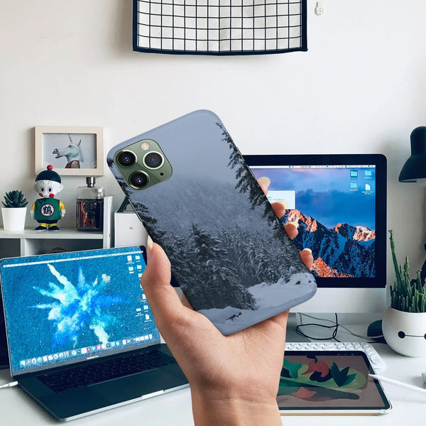 Husa compatibila cu Apple iPhone 15 model Winter forest, Silicon, TPU, Viceversa - Viceversa