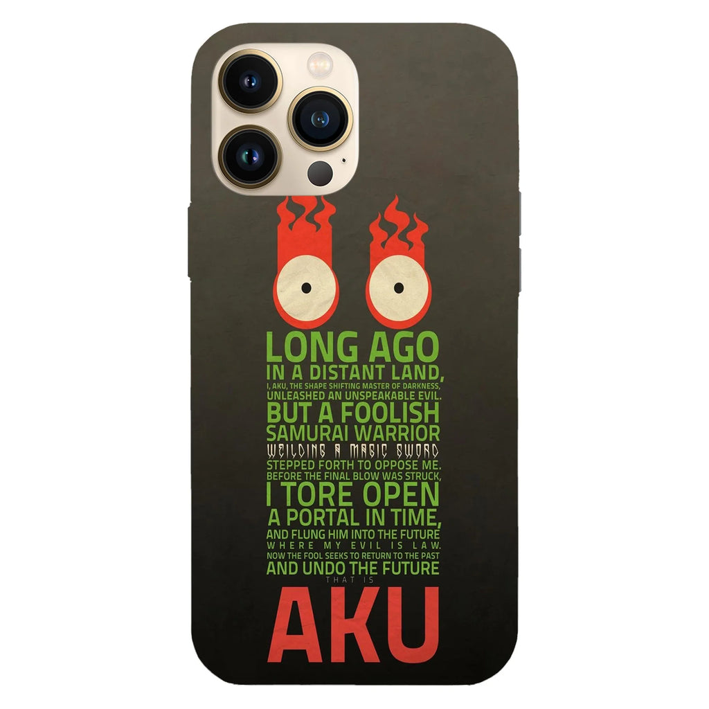 Husa compatibila cu Apple iPhone 15 Plus, Viceversa, model Aku Samurai Jack Intro , Silicon, TPU - Viceversa