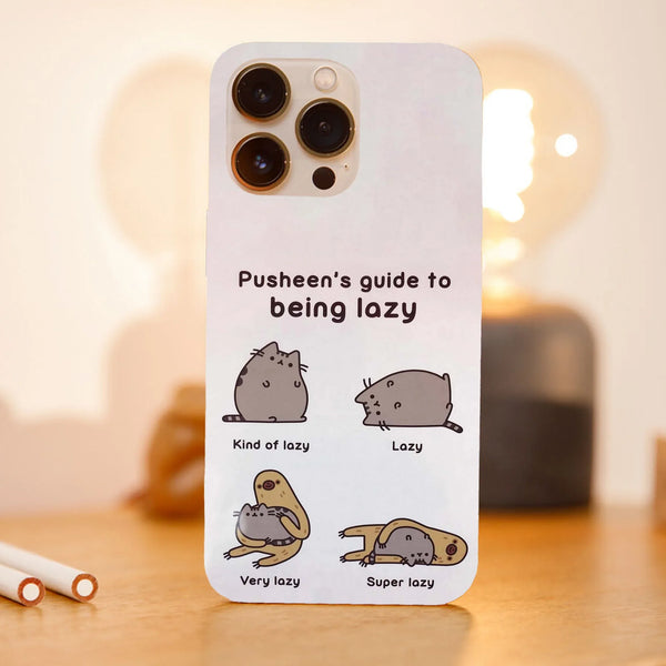 Husa compatibila cu Apple iPhone 15 Pro model Pusheen guide to lazy, Silicon, TPU, Viceversa - Viceversa