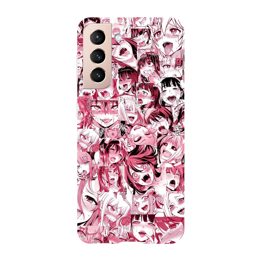 Husa compatibila cu Samsung Galaxy S22 Ultra model Ahegao Pink, Silicon, TPU, Viceversa - Viceversa