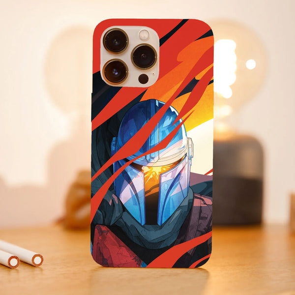 Husa compatibila cu Apple iPhone 15 Pro Max model The Mandalorian art, Silicon, TPU, Viceversa - Viceversa