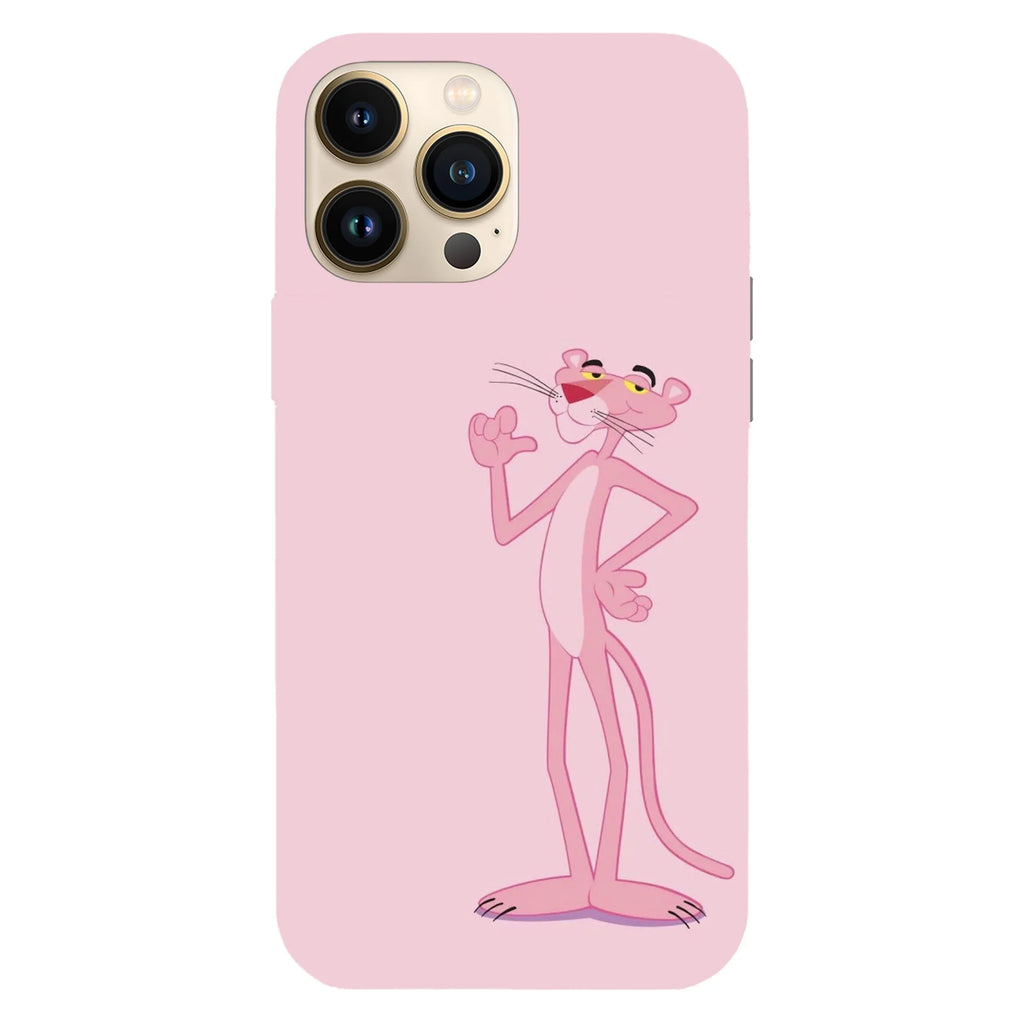 Husa compatibila cu Apple iPhone 15 Pro Max model Pink Panther, Silicon, TPU, Viceversa - Viceversa
