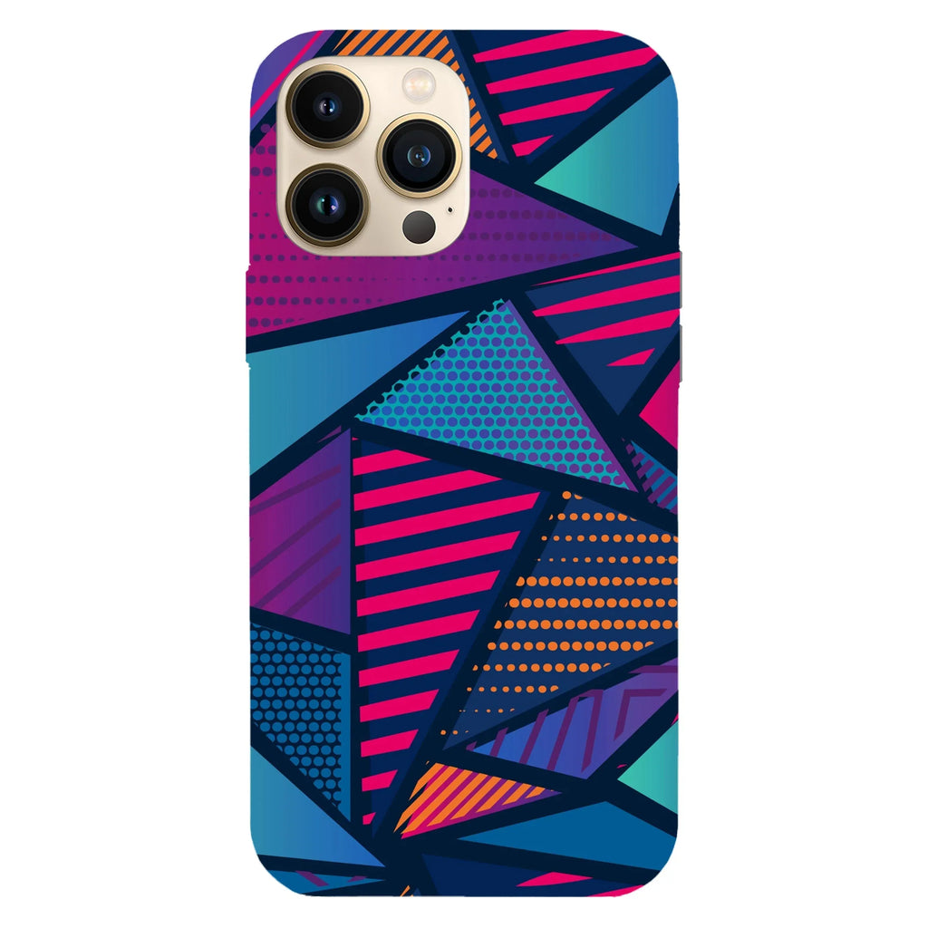 Husa compatibila cu Apple iPhone 15 Pro model Artistic polygon fill, Silicon, TPU, Viceversa - Viceversa