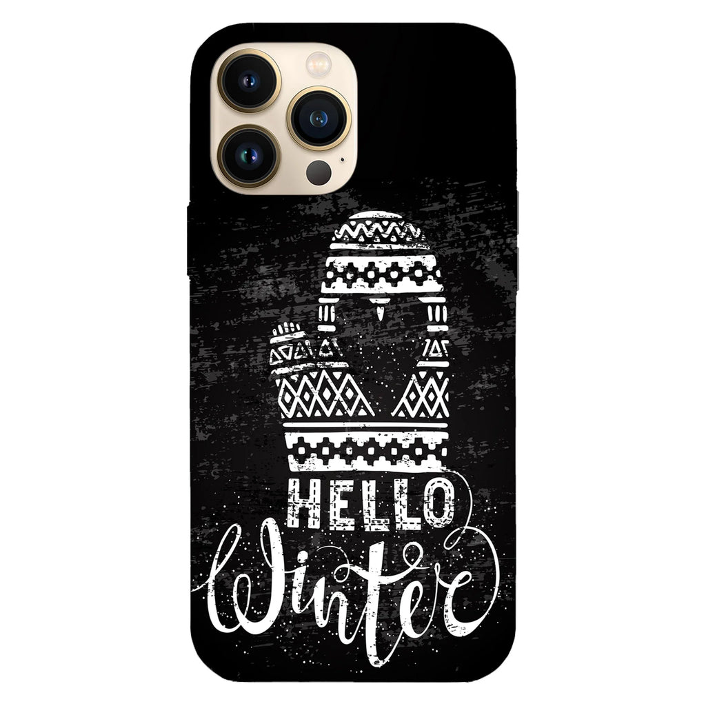 Husa Craciun compatibila cu Apple iPhone 15 Pro model hello winter, Silicon, TPU, Viceversa - Viceversa