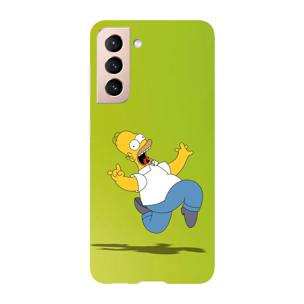 Husa compatibila cu Samsung Galaxy S22 Ultra model Scared Homer Simson, Silicon, TPU, Viceversa - Viceversa