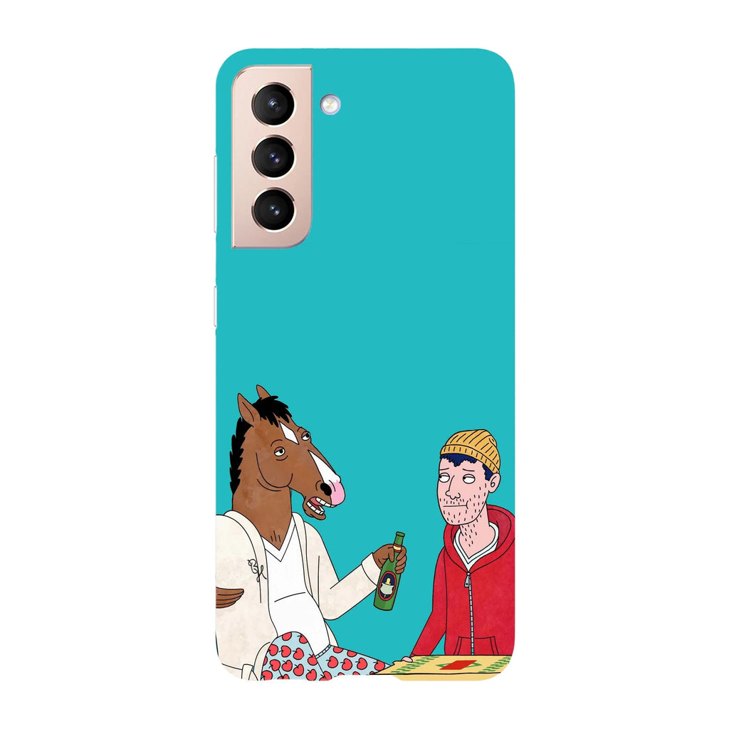 Husa compatibila cu Samsung Galaxy S22 Ultra model BoJack Horseman and Todd, Silicon, TPU, Viceversa - Viceversa