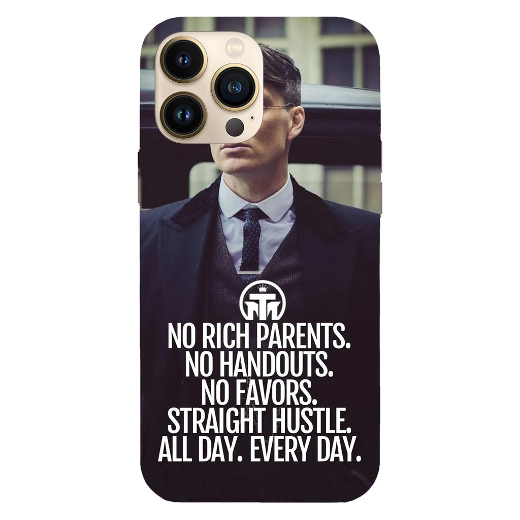 Husa telefon compatibila cu Apple iPhone 15 Pro, Viceversa, model Husle Peaky blinders, Silicon, TPU - Viceversa