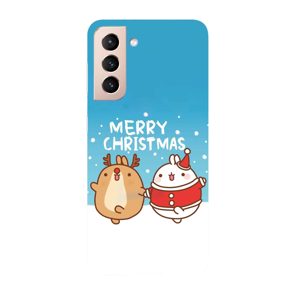 Husa Craciun compatibila cu Samsung Galaxy S22 Ultra model Cute Merry Christmas, Silicon, TPU, Viceversa - Viceversa