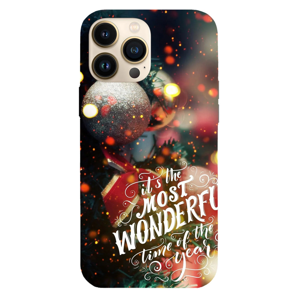 Husa Craciun compatibila cu Apple iPhone 15 Plus model It's the most Wonderful time of the Year, Silicon, TPU, Viceversa - Viceversa