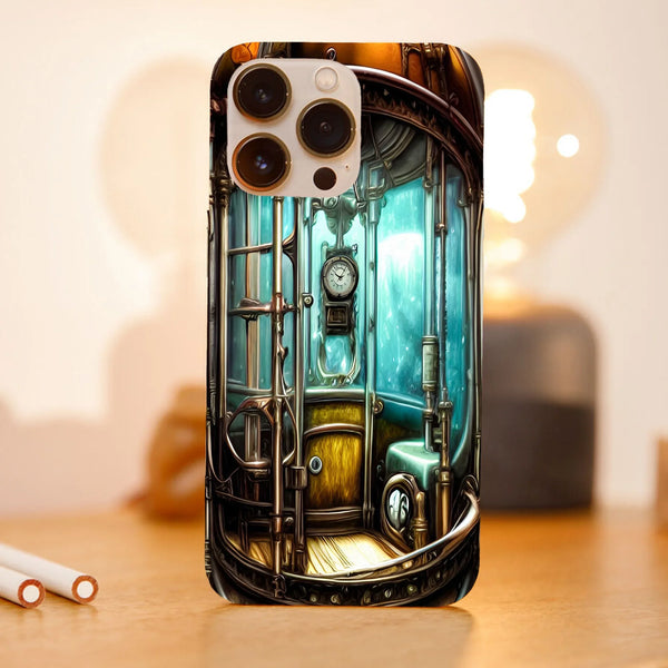 Husa compatibila cu Apple iPhone 15 Pro Max model Time machine, Silicon, TPU, Viceversa - Viceversa