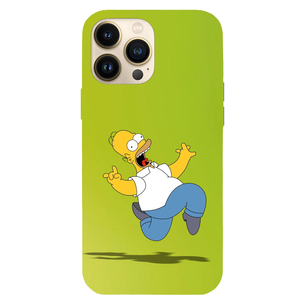 Husa compatibila cu Apple iPhone 15 Pro Max model Scared Homer Simson, Silicon, TPU, Viceversa - Viceversa