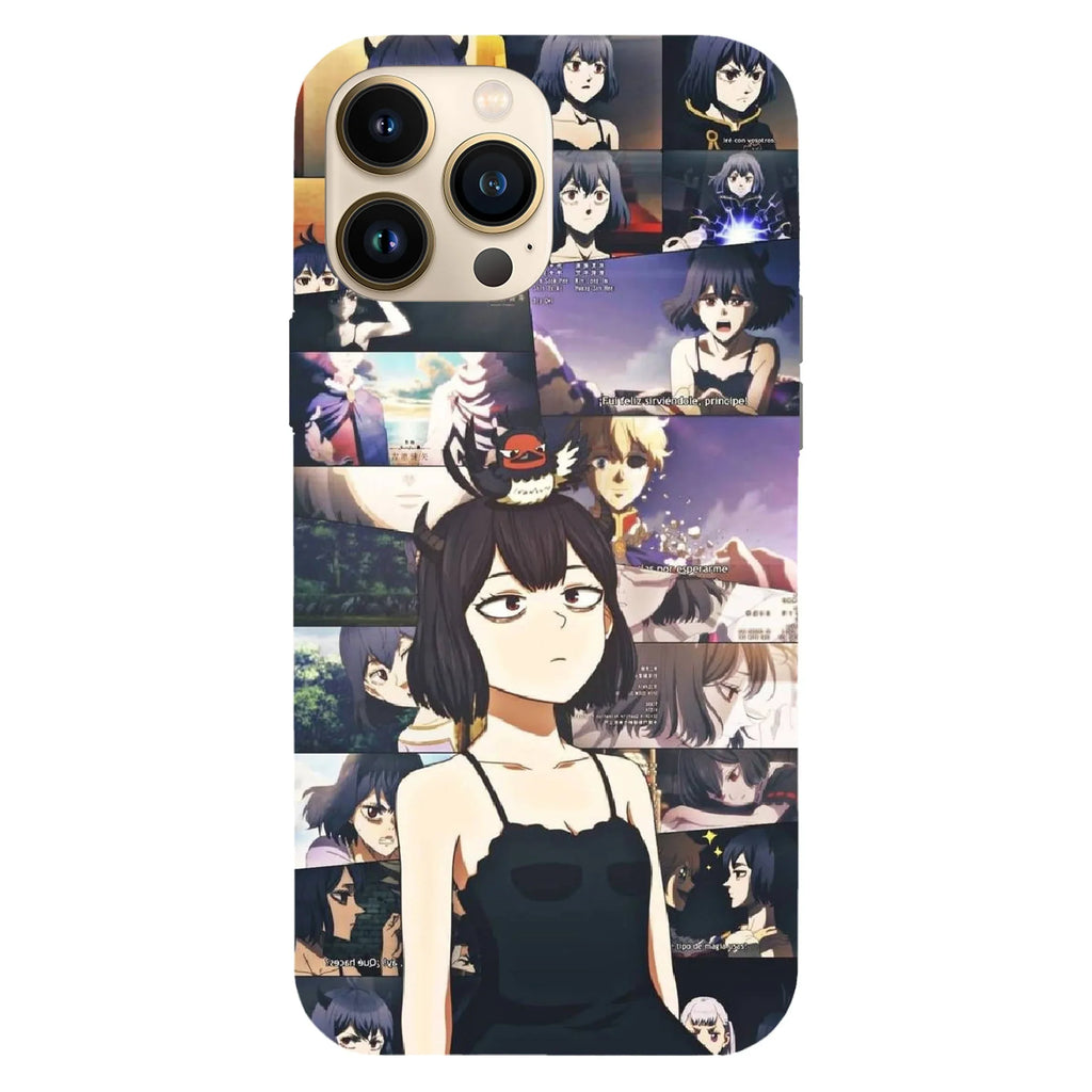 Husa telefon compatibila cu Apple iPhone 15 Pro, Viceversa, model Nero Black Clover, Silicon, TPU - Viceversa