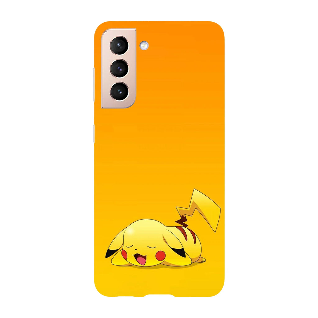 Husa compatibila cu Samsung Galaxy S22 Ultra model Tired Pikachu, Silicon, TPU, Viceversa - Viceversa