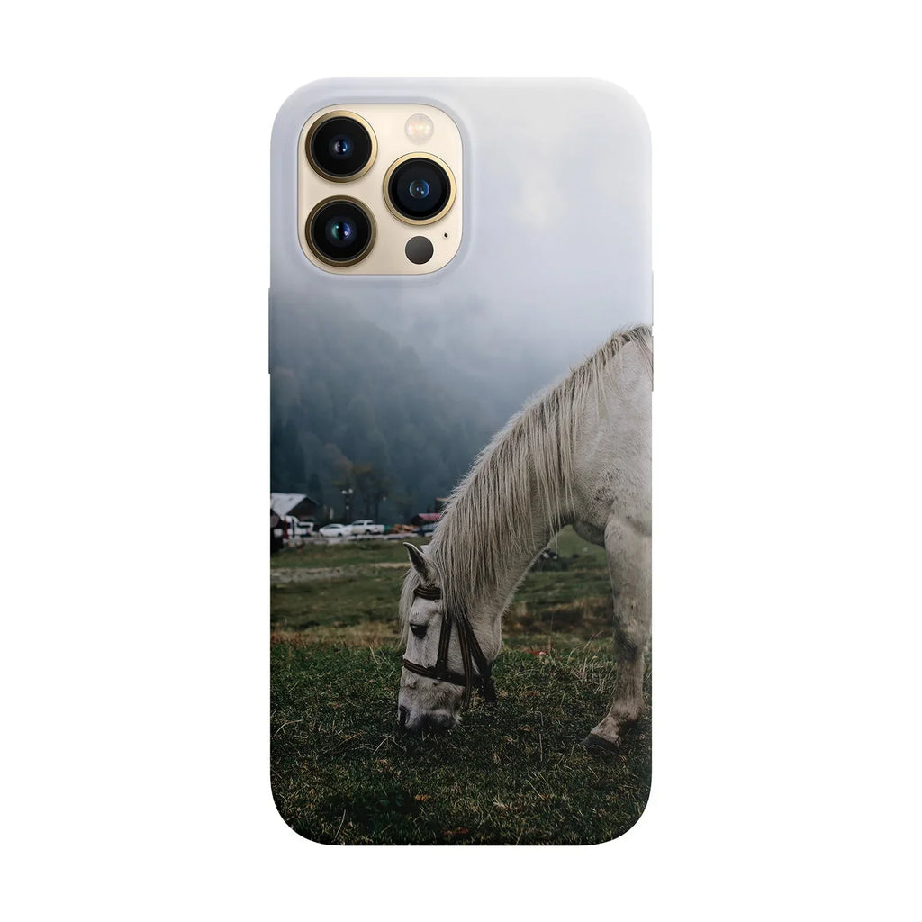 Husa compatibila cu Apple iPhone 15 model Horse Grazing, Silicon, TPU, Viceversa - Viceversa