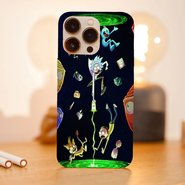 Husa compatibila cu Apple iPhone 15 Pro Max model Rick and Morty multiverse, Silicon, TPU, Viceversa - Viceversa