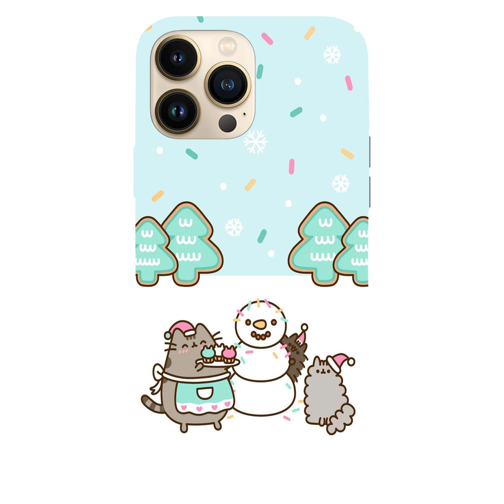 Husa Craciun compatibila cu Apple iPhone 15 Pro model Pusheen Christmas kawaii, Silicon, TPU, Viceversa - Viceversa