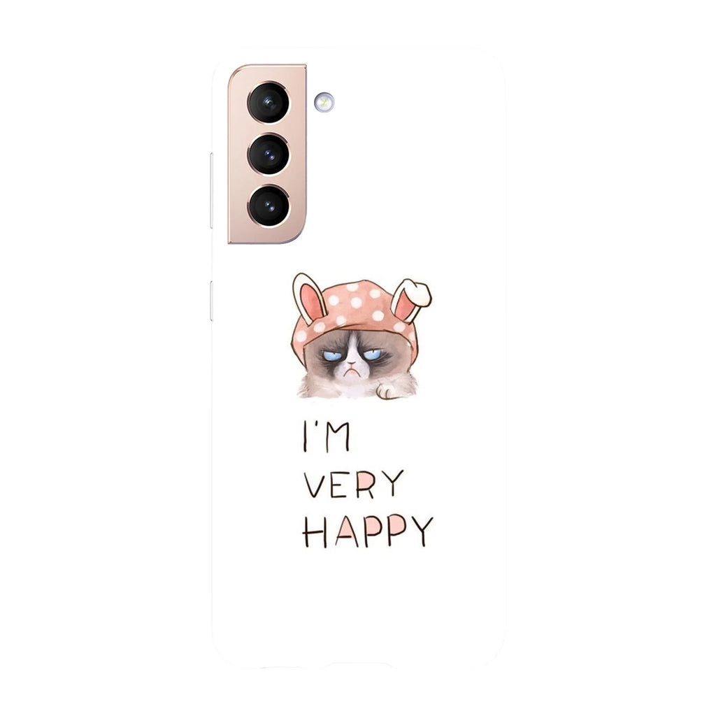Husa compatibila cu Samsung Galaxy S22 Ultra model I'm very happy, Silicon, TPU, Viceversa - Viceversa