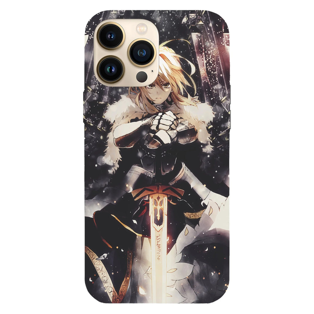Husa compatibila cu Apple iPhone 15 Pro Max model Artoria Pendragon Lancer Fate Grand Order, Silicon, TPU, Viceversa - Viceversa