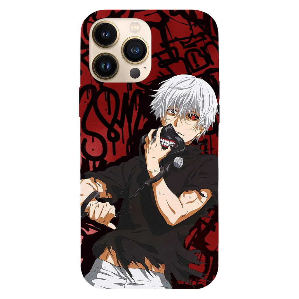 Husa telefon compatibila cu Apple iPhone 15 Pro, Viceversa, model Ken Maks Tokyo Ghoul, Silicon, TPU - Viceversa