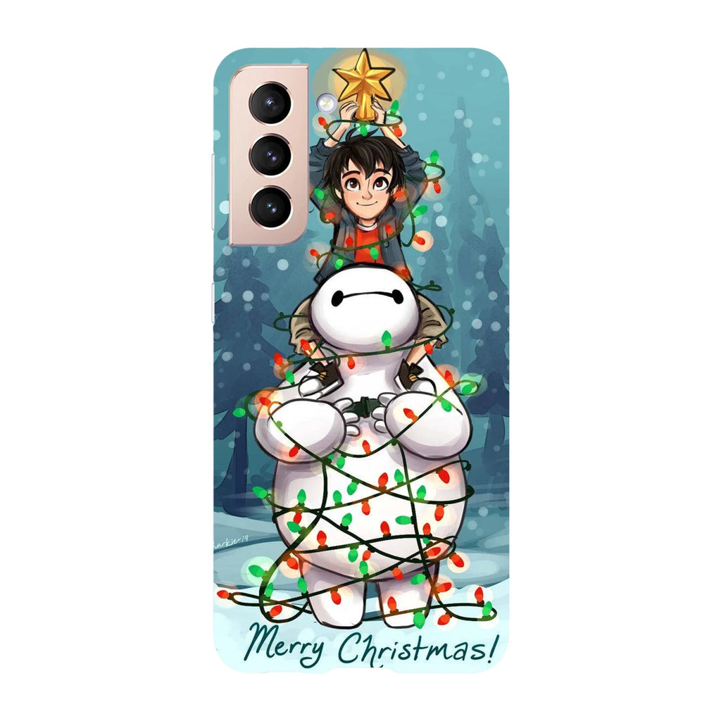 Husa Craciun compatibila cu Samsung Galaxy S22 Ultra model Baymax Merry Christmas, Silicon, TPU, Viceversa - Viceversa