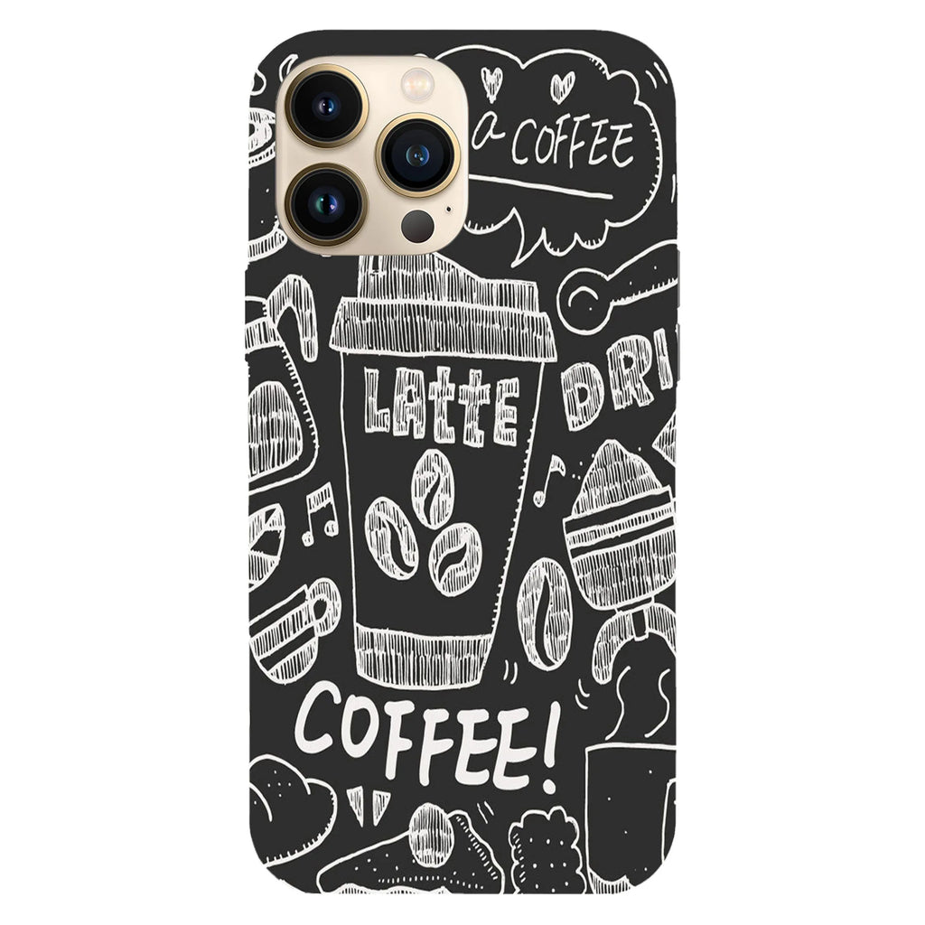 Husa compatibila cu Apple iPhone 15 Pro model Take a coffee, Silicon, TPU, Viceversa - Viceversa