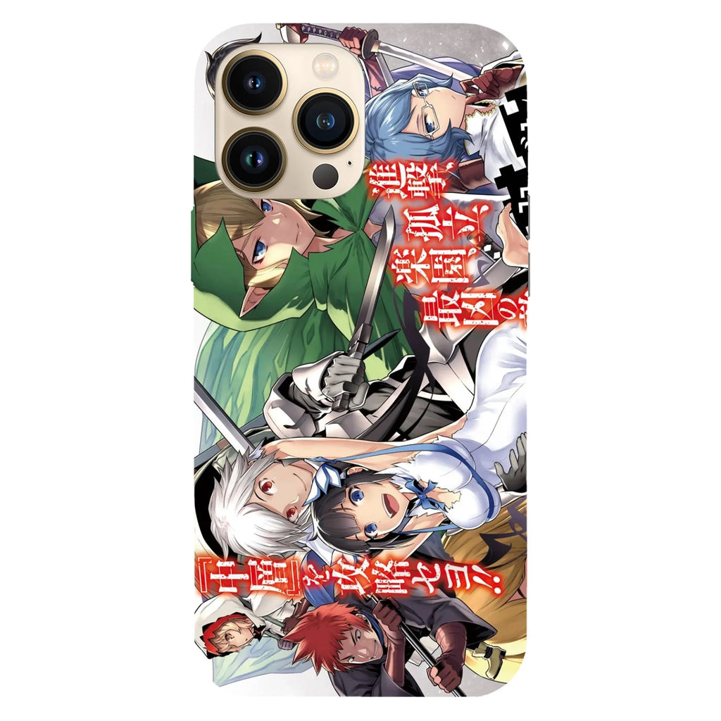 Husa telefon compatibila cu Apple iPhone 15 Pro, Viceversa, model Chapter 58 Manga DanMachi, Silicon, TPU - Viceversa