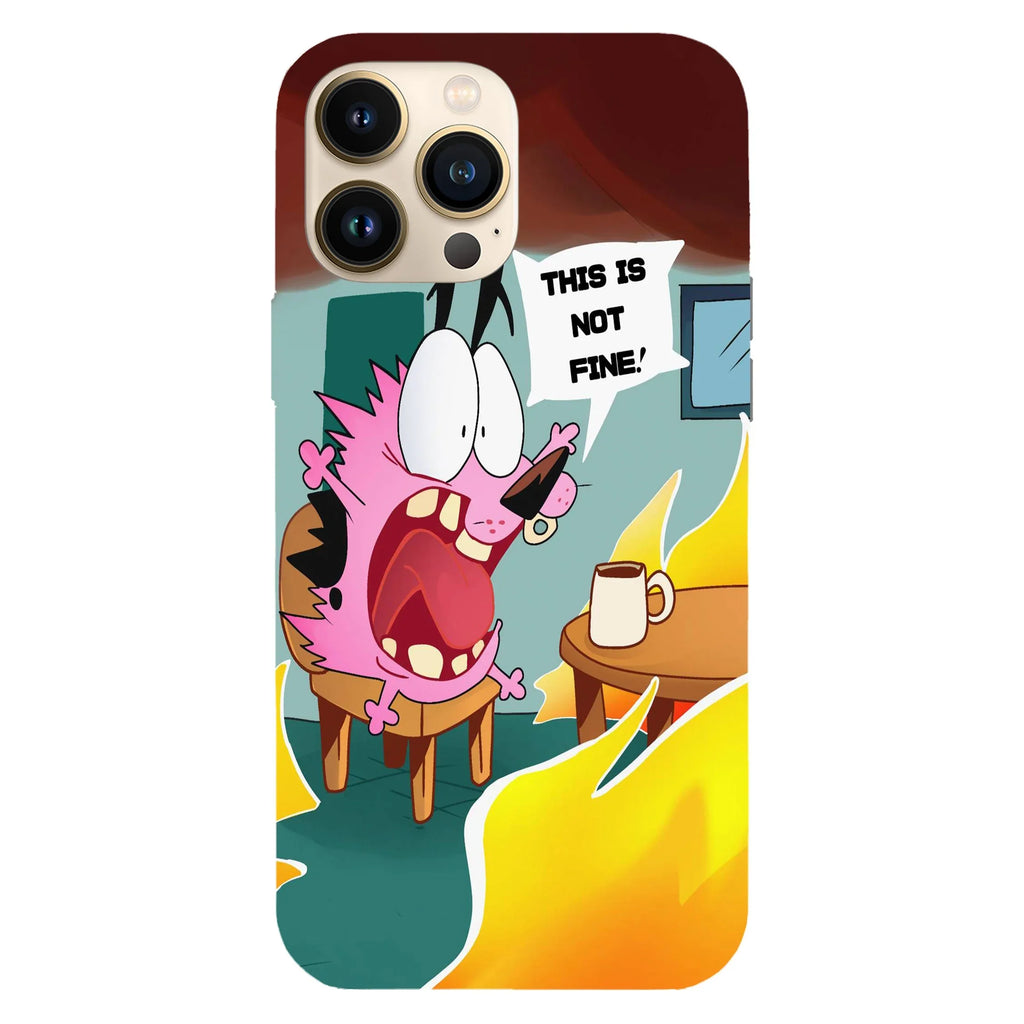 Husa compatibila cu Apple iPhone 15 Pro Max model courage this is not fine, Silicon, TPU, Viceversa - Viceversa