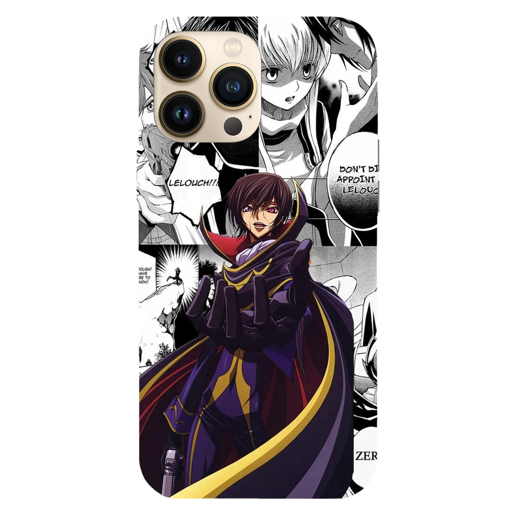 Husa telefon compatibila cu Apple iPhone 15 Pro, Viceversa, model Lelouch vi Britannia Manga Code Geass, Silicon, TPU - Viceversa