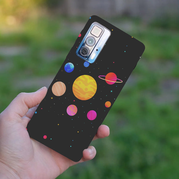 Husă din silicon Motorola Edge 20 Lite cu Colorful solar system