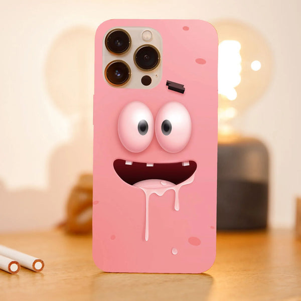 Husa compatibila cu Apple iPhone 15 Pro Max model Patrick Drooling SpongeBob, Silicon, TPU, Viceversa - Viceversa