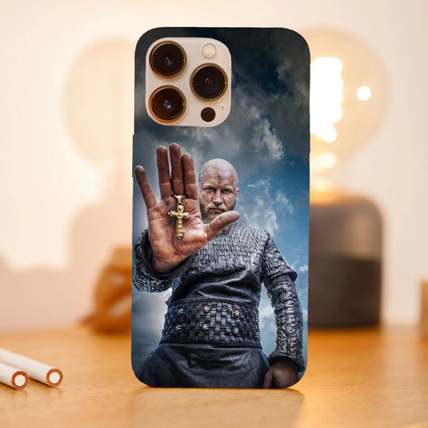 Husa telefon compatibila cu Apple iPhone 15 Pro, Viceversa, model Ragnar Cross Vikings, Silicon, TPU - Viceversa