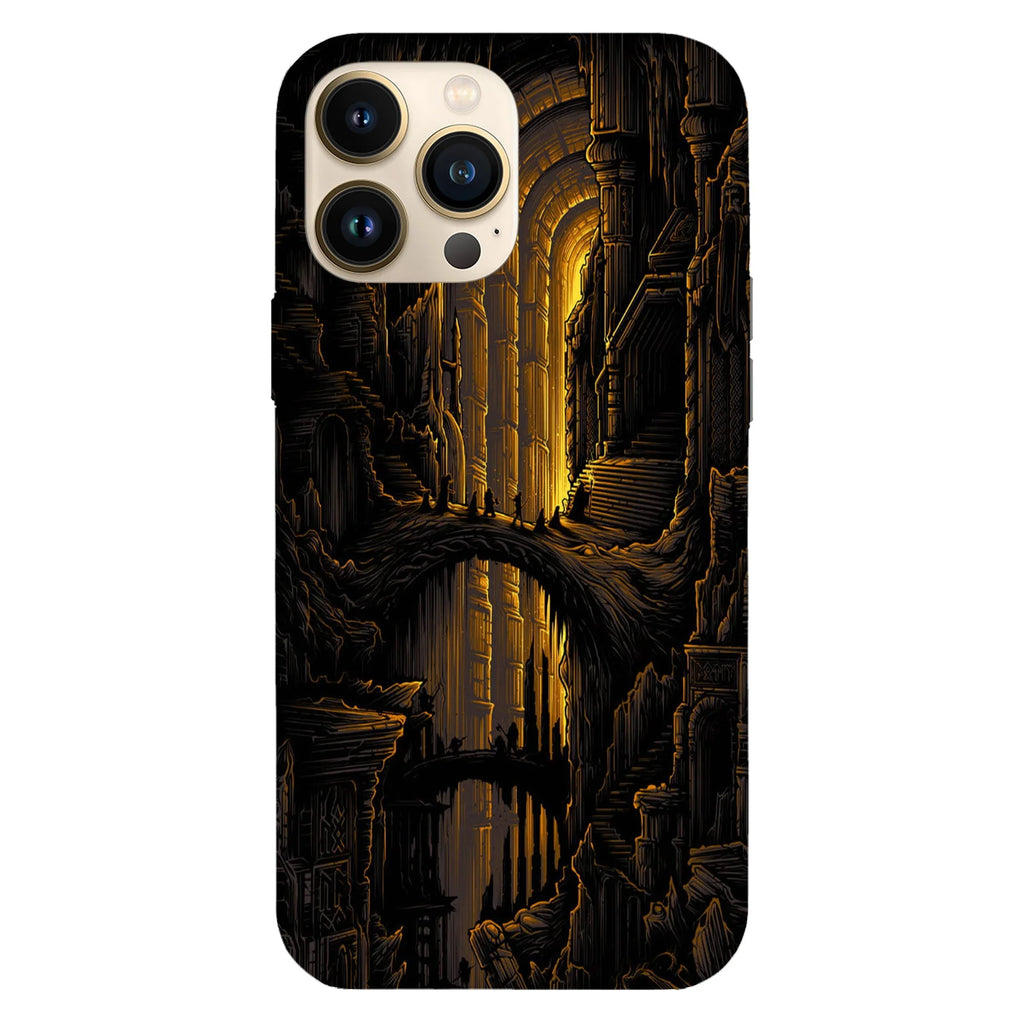 Husa telefon compatibila cu Apple iPhone 15, Viceversa, model Moria The lord of the rings, Silicon, TPU - Viceversa