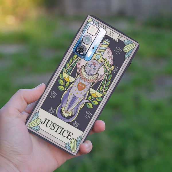 Husă din silicon Motorola Edge 20 Lite cu Justice cat