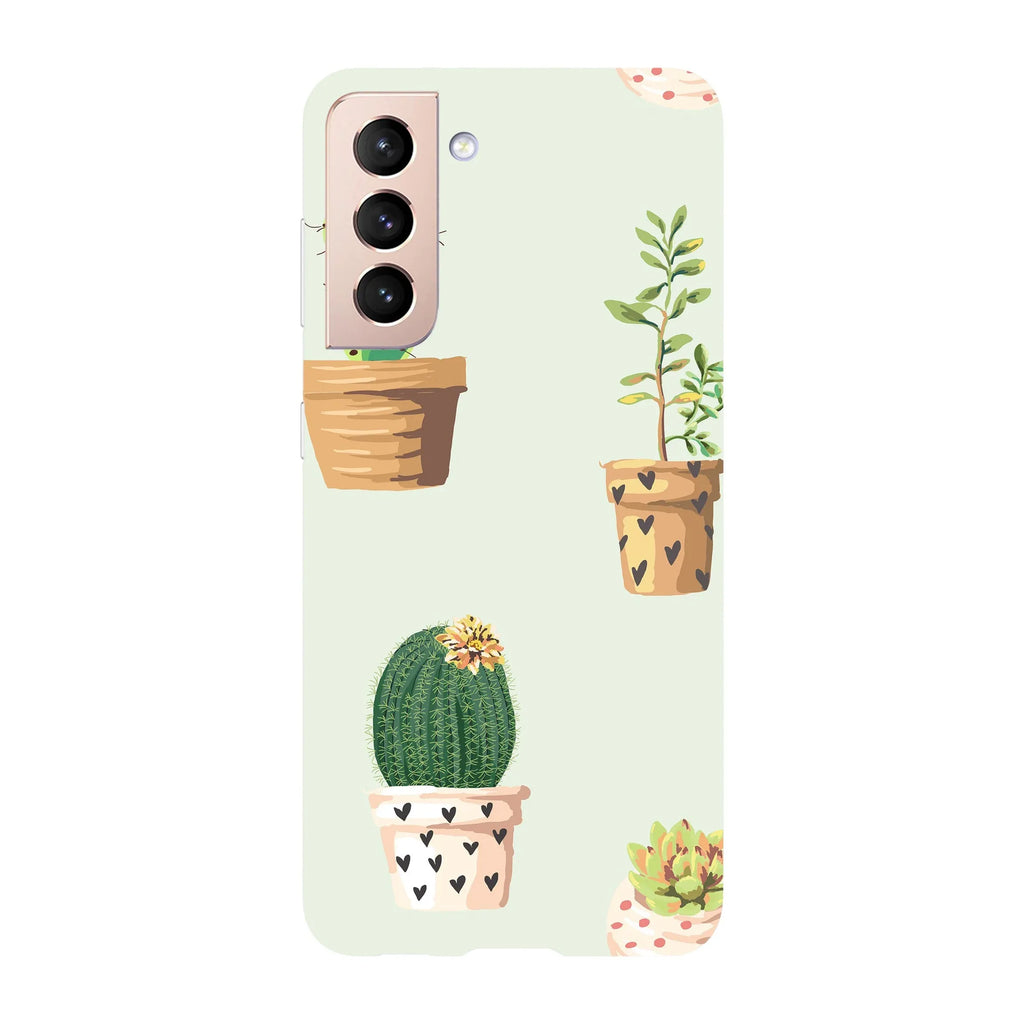 Husa compatibila cu Samsung Galaxy S22 Ultra model Cactus in bloom, Silicon, TPU, Viceversa - Viceversa