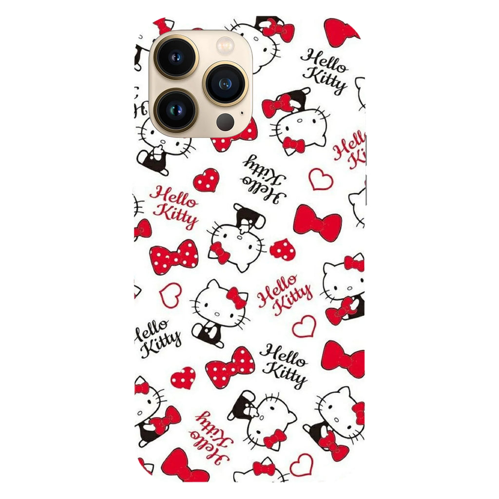 Husa compatibila cu Apple iPhone 15 Pro Max model Hello Kitty, Silicon, TPU, Viceversa - Viceversa