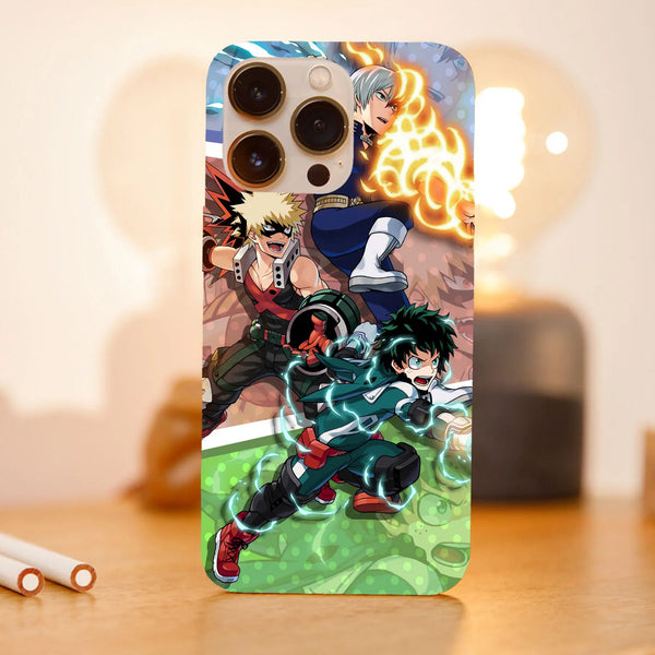 Husa compatibila cu Apple iPhone 15 Pro Max model My hero Academia Team Battle, Silicon, TPU, Viceversa - Viceversa