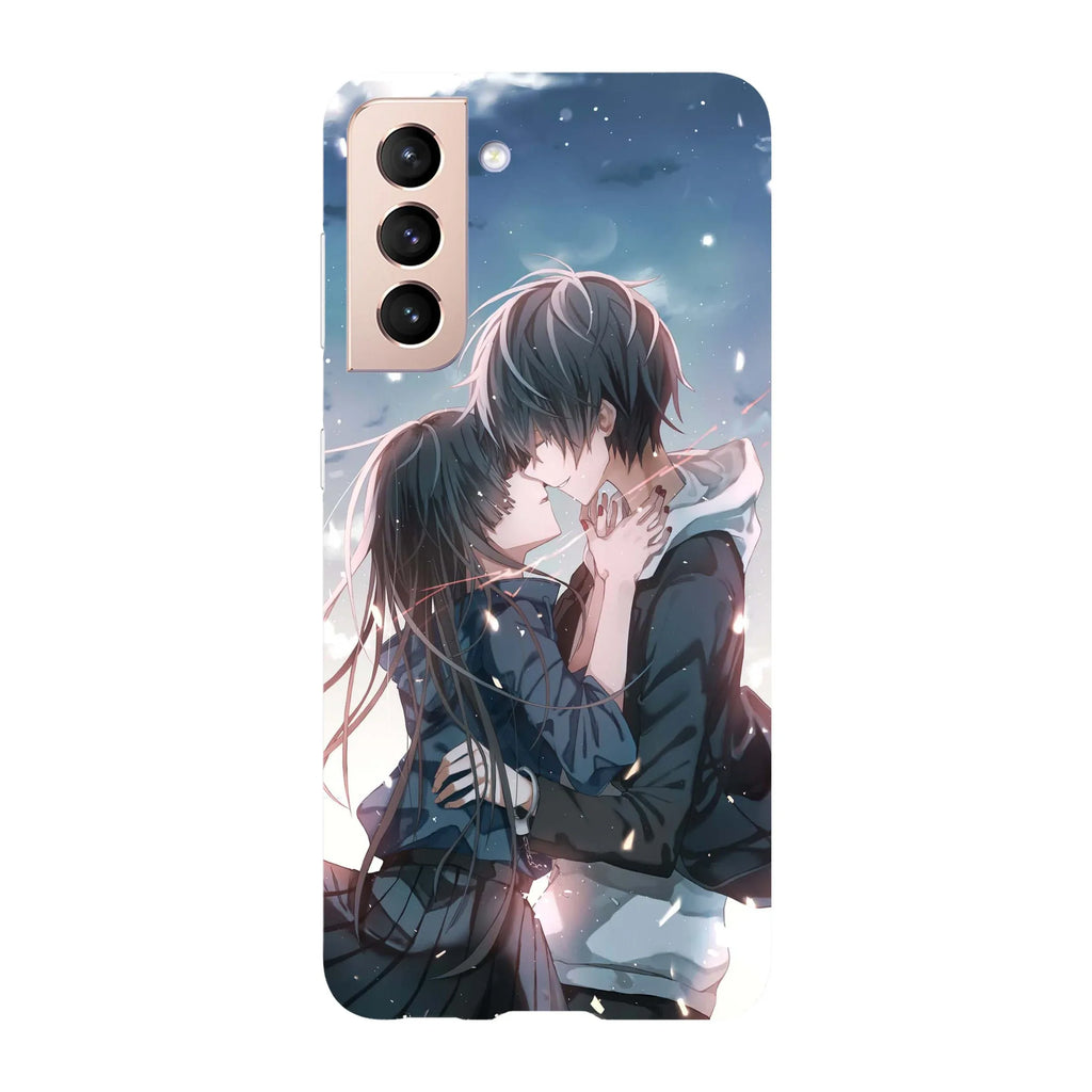 Husa compatibila cu Samsung Galaxy S22 Ultra model Love story Anime, Silicon, TPU, Viceversa - Viceversa
