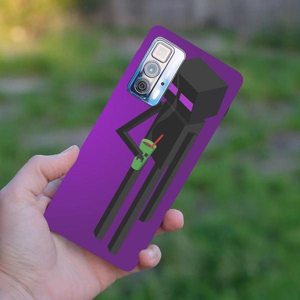 Husă din silicon Motorola G51 cu Enderman