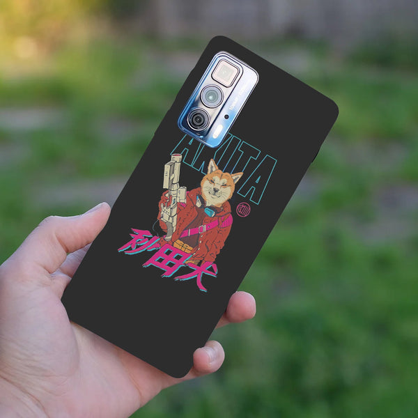Husă din silicon Motorola G100 cu Cyberpunk akita